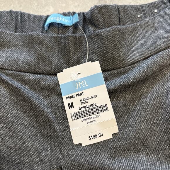 NWT J. McLaughlin Renee Wide Leg Pleated Pant Gray Stretch Wool Blend Size M - Picture 4 of 10